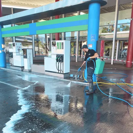 Tankstation reiniging
